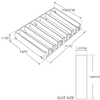 Azar Displays 8-compartment modular tray inserts, PK2 225918